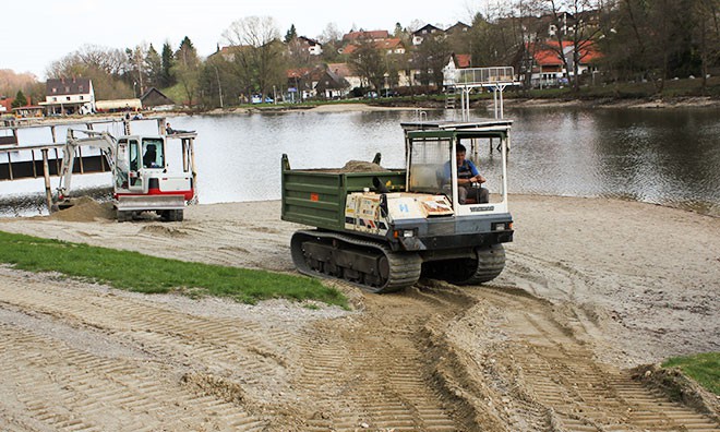 Ufersanierung im Badebereich Ufersanierung im Badebereich